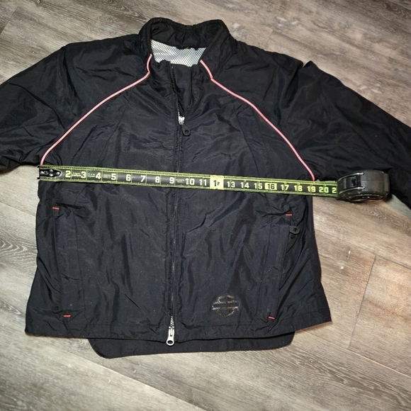 Harley-Davidson Motorcycle Zip-Up Summer Biker Black & Red‎ Jacket Women'… - Picture 12 of 14